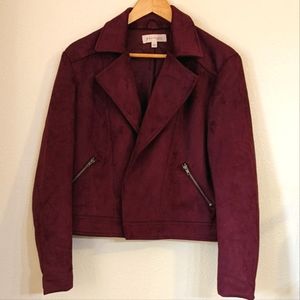 NWOT Philosophy Republic Clothing Burgundy Jacket in Size Large